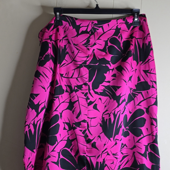 MICHEAL Micheal Kors Palm Print Faux Wrap Midi Skirt 12 - Picture 12 of 13